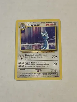 VTG Pokemon TCG Dragonair 18/102 Base Set Non-Holo Rare Unlimited WOTC 1999 - Image 3