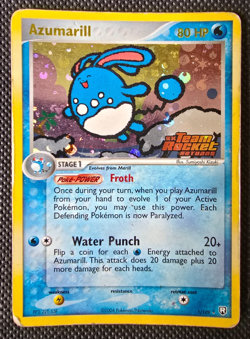 Pokemon - Azumarill - Ex Team Rocket Returns - Stamped Holo Rare - 1/109 - MP-HP - Image 1