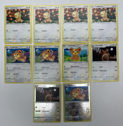Pokemon Tcg Lot of 10 Teddiursa, Ursaring Reverse Holo Common basic - Image 1
