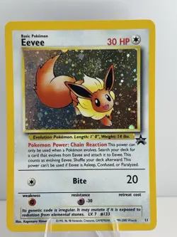 Eevee 11/53 Wotc Black Star Promo Holo Pokemon LP/NM with **SWIRL - Image 1