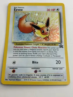 Eevee 11/53 Wotc Black Star Promo Holo Pokemon LP/NM with **SWIRL - Image 5