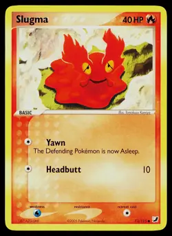 Pokemon Unseen Forces 73/115 Slugma Near Mint - Image 1