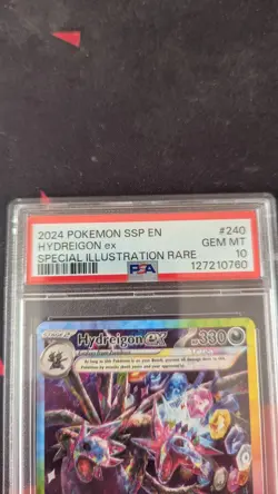 Pokemon TCG Hydreigon EX Surging Sparks SAR 240/191 PSA 10 💎 GEM MINT - Image 2