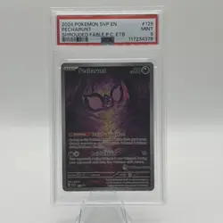 2024 Pokemon SV Black Star Promos EN Pecharunt Pokemon Center Stamp #129 PSA 9 - Image 1