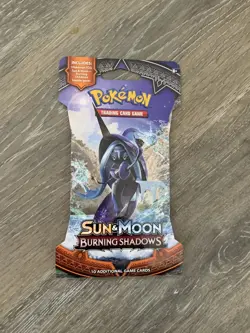 New Sealed Pokemon TCG Burning Shadows Booster Pack Sun and Moon Sleeved - Image 1