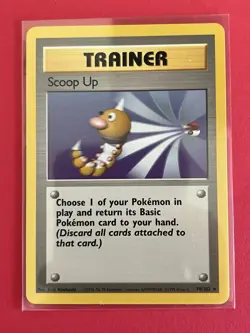 1999 Pokemon Base Set Scoop Up #78/102 Rare - MP+ / LP - Image 1