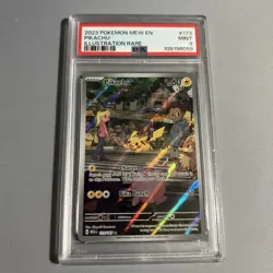2023 POKEMON MEW EN-151 ILLUSTRATION RARE #173 PIKACHU PSA 9 - Image 1