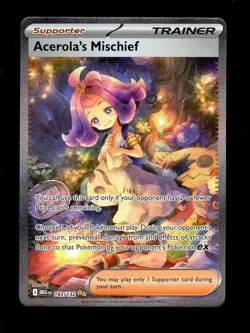 2025 POKEMON MEGA EVOLUTION ACEROLA'S MISCHIEF SPECIAL ILLUSTRATION RARE 183/132 - Image 1