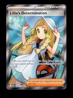 2025 POKEMON MEGA EVOLUTION LILLIE'S DETERMINATION FULL ART 169/132 - Image 1