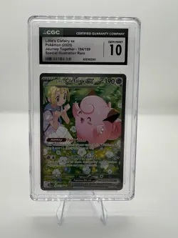 2025 Pokemon Journey Together 184/159 LILLIE'S CLEFAIRY ex SIR CGC 10 Gem Mint - Image 1