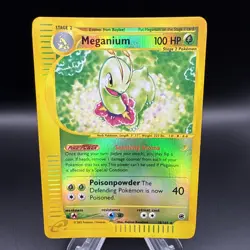 2002 Pokemon TCG Meganium Expedition Base Set Reverse Holo Rare Card 18/165 - Image 1