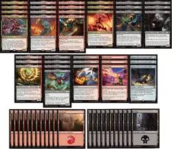 Spider Man Magic the Gathering Deck - Rakdos Mayhem Villains - MTG - 60 Card! - Image 1