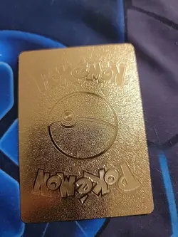 Charizard Pokemon Gold Metal Card Collectible Gift Display - Image 2