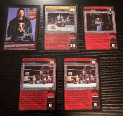 WWE Raw Deal CCG Raven Superstar 5 Card Set - Image 1