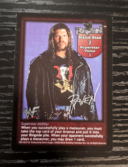 WWE Raw Deal CCG Raven Superstar 5 Card Set - Image 2