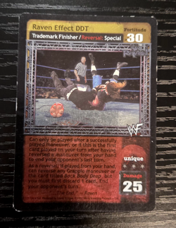 WWE Raw Deal CCG Raven Superstar 5 Card Set - Image 3