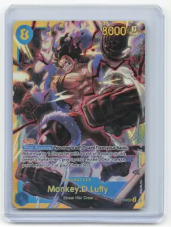 2022 One Piece Card Game Monkey D. Luffy A Fist of Divine Speed #OP11-118 - Image 1