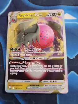 Pokemon Regidrago VSTAR Card 146/195 Apex Dragon Ability - Image 1