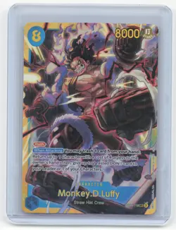 2025 One Piece Card Game Monkey D. Luffy Fist of Divine Speed #OP11-118 NM - Image 1
