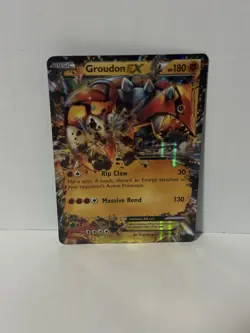 Pokemon Groudon EX Primal Clash 85/160 Holo Ultra Rare Near Mint Card - Image 1