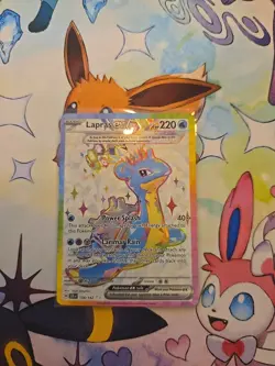 Pokemon TCG Lapras EX 158/142 Stellar Crown Ultra Rare Holo Card - Image 1