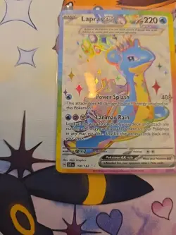 Pokemon TCG Lapras EX 158/142 Stellar Crown Ultra Rare Holo Card - Image 4