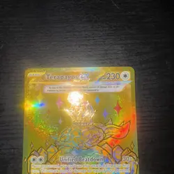 Pokemon TCG Terapagos EX Prismatic Evolutions Holo Hyper Rare Gold Card 180/131 - Image 2