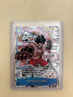One Piece Card Game A Fist of Divine Speed - Monkey.D.Luffy OP11-118 Manga Alt - Image 1