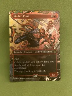 Spider-Punk Foil Borderless 0207 Marvel’s Spider-Man Magic MTG NM SPM EN - Image 1