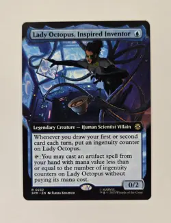 Lady Octopus, Inspired Inventor Extended Art Rare MTG Spider-Man SPM 252 - Image 1