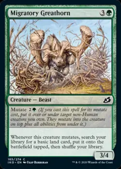 Migratory Greathorn -Foil Near Mint MTG Ikoria: Lair of Behemoths - Image 1