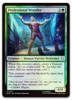 Professional Wrestler #110 (Foil) (NM) Spider-Man SPM Magic MTG - Image 1