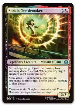 Shriek, Treblemaker #144 (Foil) (NM) Spider-Man SPM Magic MTG - Image 1