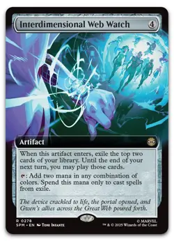 Interdimensional Web Watch (Extended Art) #278 (NM) Spider-Man SPM Magic MTG - Image 1