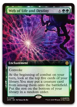 Web of Life and Destiny (Extended Art) #268 (Foil) (NM) Spider-Man SPM Magic MTG - Image 1