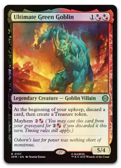Ultimate Green Goblin #157 (Foil) (NM) Spider-Man SPM Magic MTG - Image 1