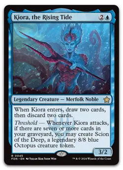 Kiora, the Rising Tide #45 (NM) Foundations FDN Magic MTG - Image 1