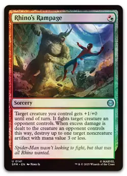 Rhino's Rampage #141 (Foil) (NM) Spider-Man SPM Magic MTG - Image 1