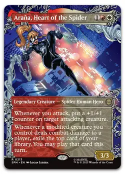 Arana, Heart of the Spider (Borderless) #213 (NM) Spider-Man SPM Magic MTG - Image 1