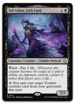 Zul Ashur, Lich Lord #77 (NM) Foundations FDN Magic MTG - Image 1
