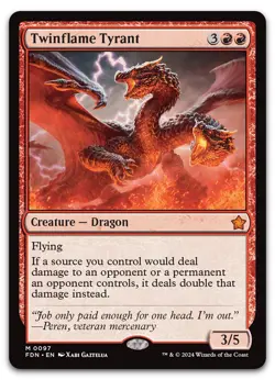 Twinflame Tyrant #97 (NM) Foundations FDN Magic MTG - Image 1