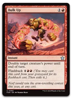 Bulk Up #80 (NM) Foundations FDN Magic MTG - Image 1