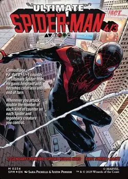 Miles Morales (0234) (Borderless) #234 (Foil) (NM) Spider-Man SPM Magic MTG - Image 2