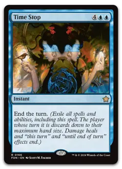 Time Stop #166 (NM) Foundations FDN Magic MTG - Image 1