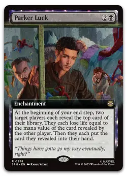 Parker Luck (Extended Art) #258 (NM) Spider-Man SPM Magic MTG - Image 1