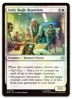 Daily Bugle Reporters #6 (Foil) (NM) Spider-Man SPM Magic MTG - Image 1