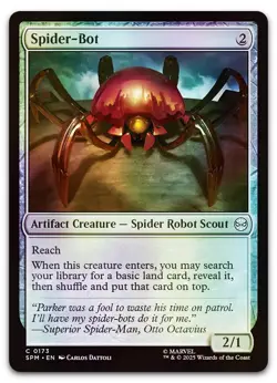 Spider-Bot #173 (Foil) (NM) Spider-Man SPM Magic MTG - Image 1
