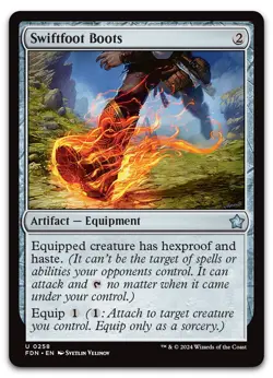 Swiftfoot Boots #258 (NM) Foundations FDN Magic MTG - Image 1