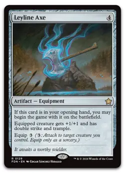 Leyline Axe #129 (NM) Foundations FDN Magic MTG - Image 1