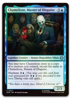 Chameleon, Master of Disguise #27 (Foil) (NM) Spider-Man SPM Magic MTG - Image 1
